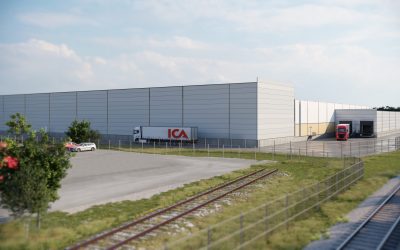 Utbyggnad ICAs lager i Borlänge